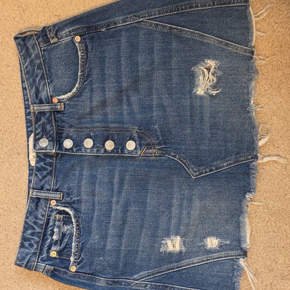 We The Free Denim Mini Skirt